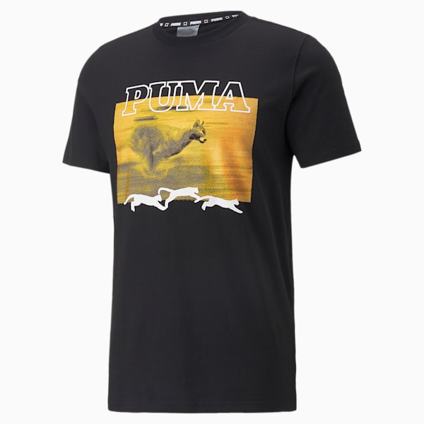 Timeout Basketball Men's T-Shirt, Puma Black, extralarge-IND