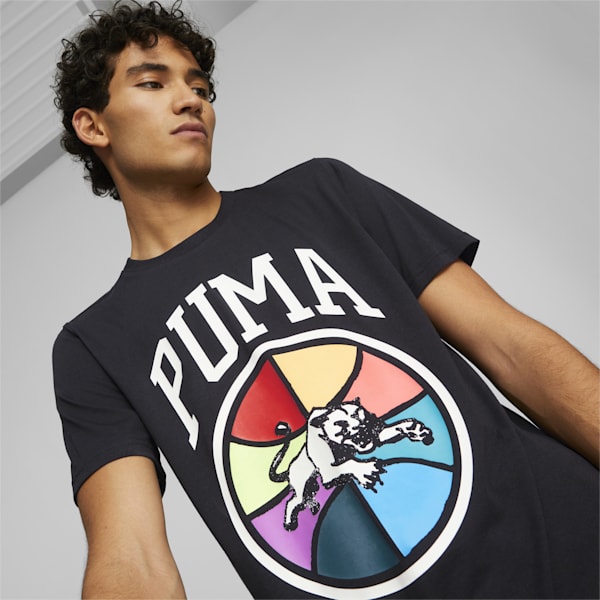 Box Out Short Sleeve Basketball T-Shirt 1 Men, Puma Black, extralarge-AUS