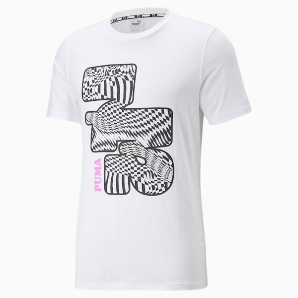 Timeout Short Sleeve Basketball Men's T-Shirt, Puma White, extralarge-IND