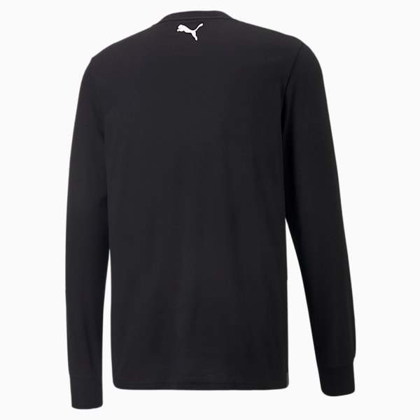 Crossover Long Sleeve Basketball Men's T-Shirt, Puma Black, extralarge-IND