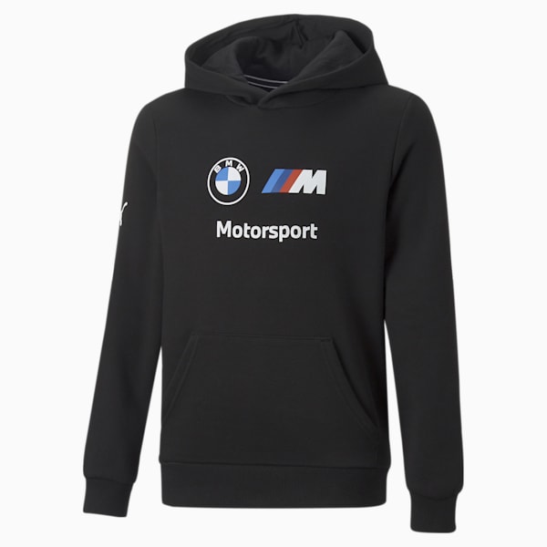 BMW M Motorsport Youth Hoodie, Puma Black, extralarge-IND
