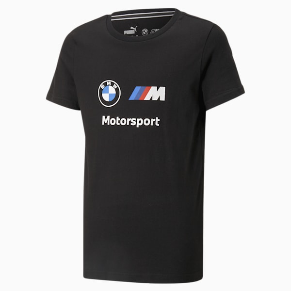BMW M Motorsport Logo Youth T-Shirt, Puma Black, extralarge-IND