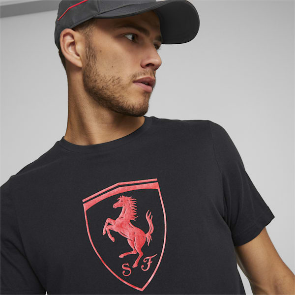 メンズ フェラーリ レース メタル エナジー シールド Tシャツ, Puma Black, extralarge-AUS