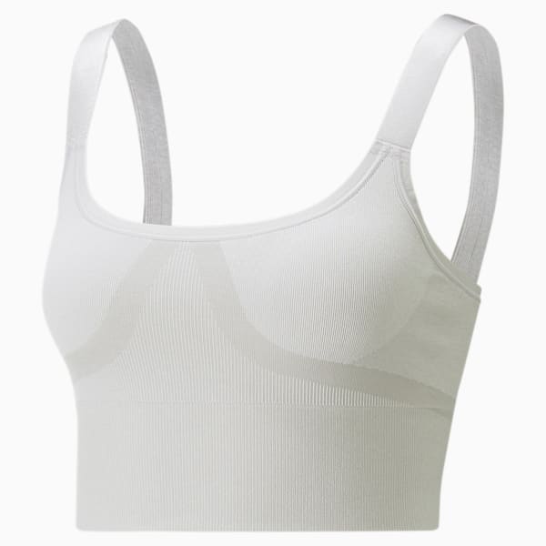 PUMA x VOGUE Bra Top Women, Light Gray Heather, extralarge-IND