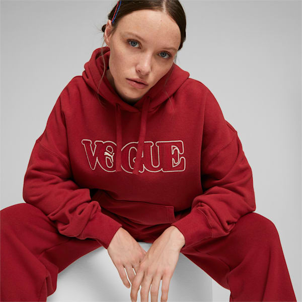 PUMA x VOGUE Women's Oversized Hoodie, Intense Red, extralarge-IND