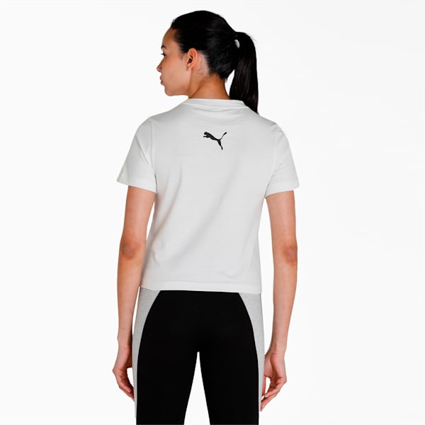Evide Graphic Slim Fit Women's T-Shirt, Vaporous Gray