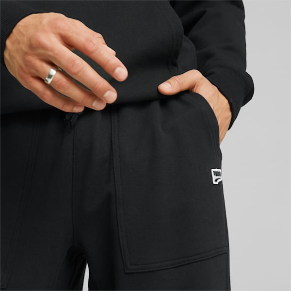 Downtown Men's Relaxed Fit Sweat Pants, Puma Black, extralarge-IND