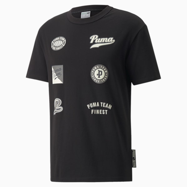 メンズ PUMA TEAM ステートメント 半袖 Tシャツ, Puma Black, extralarge-JPN