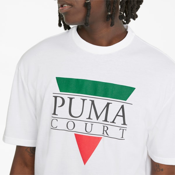 メンズ PUMA TENNIS CLUB グラフィック 半袖 Tシャツ, Puma White, extralarge-JPN