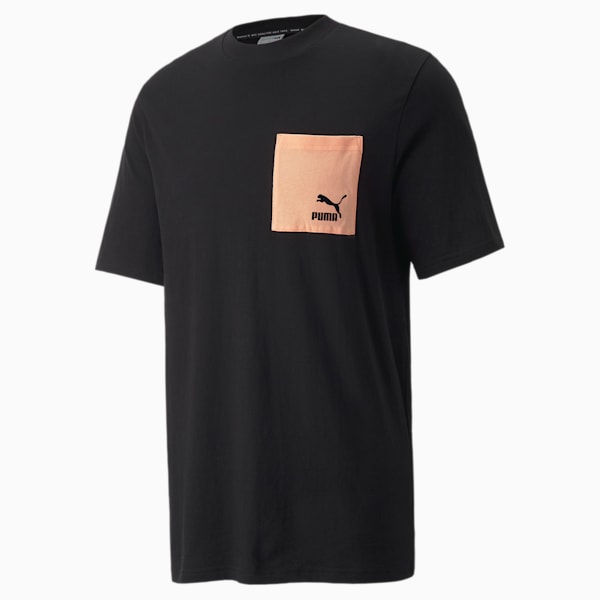 Nature Camp Pocket Men's T-Shirt, Puma Black