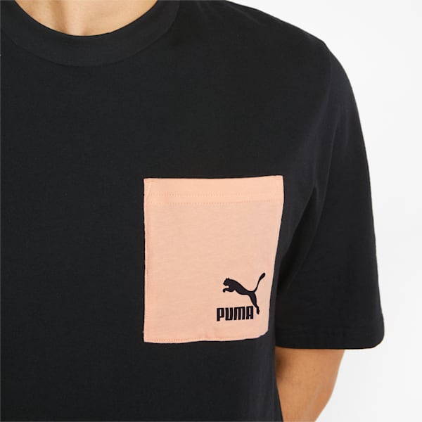 Nature Camp Pocket Men's T-Shirt, Puma Black