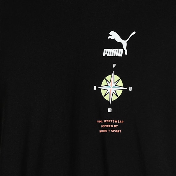 Nature Camp Graphic Men's T-Shirt II, Puma Black