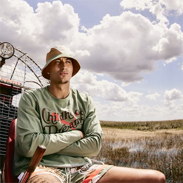 メンズ PUMA x CHILDHOOD DREAMS バスケットボール 長袖 Tシャツ, Dusty Green, extralarge-JPN