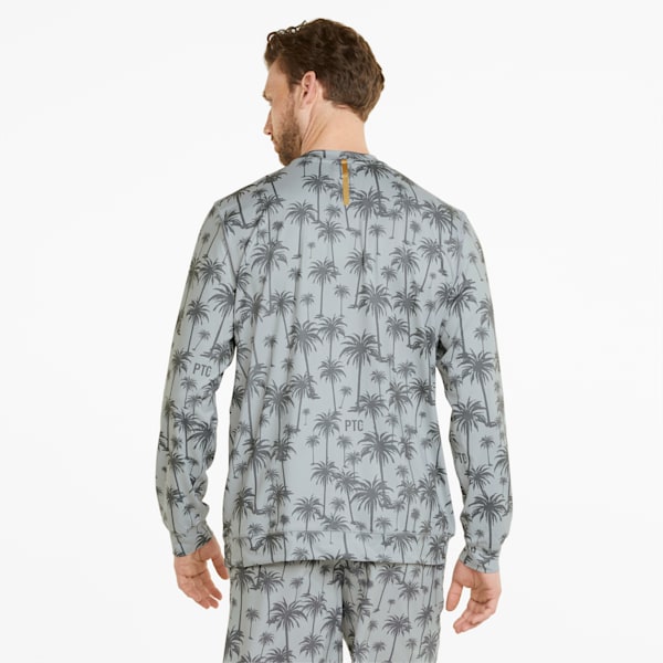 PUMA x Palm Tree Crew Lightweight Crew Neck Golf Sweatshirt Men, High Rise-QUIET SHADE