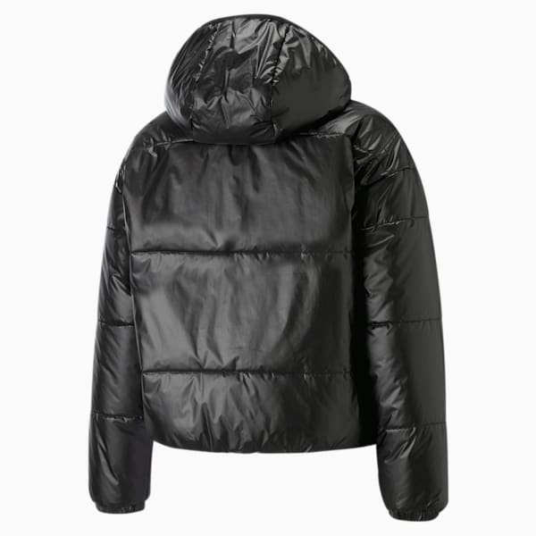 Classics Shiny Padded Jacket Women, Puma Black, extralarge-IND