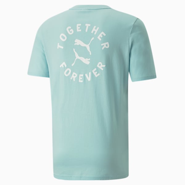 Pride Graphic Tee, Light Aqua, extralarge