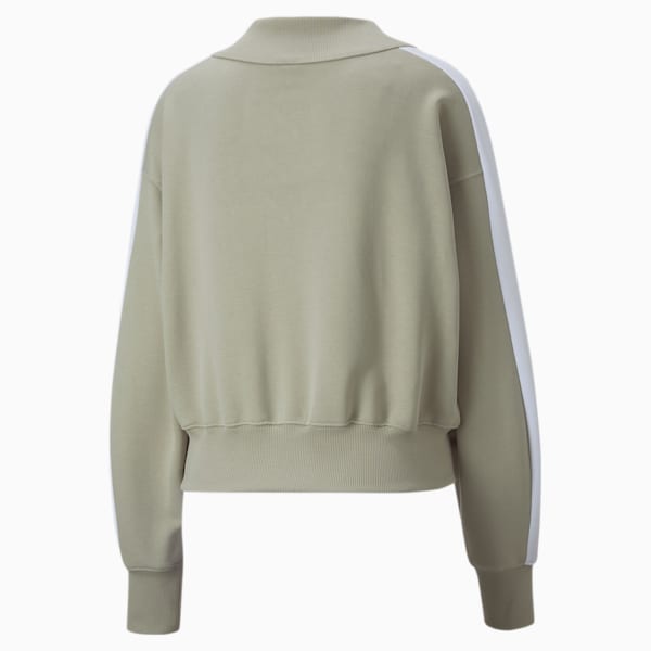 ウィメンズ LUXE SPORT T7 クルースウェット, Pebble Gray, extralarge-JPN