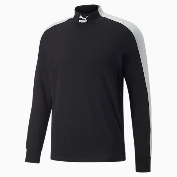 T7 Mock Neck Tee Men, Puma Black, extralarge-GBR