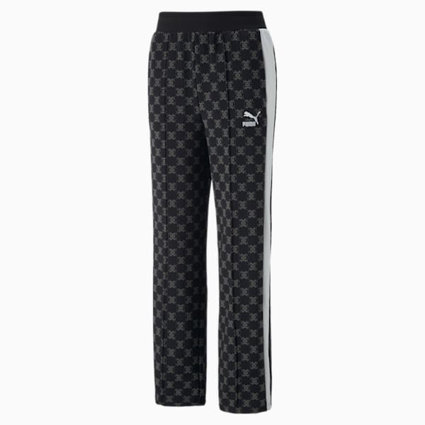 T7 Printed Women's Regular Fit Pants, Puma Black, extralarge-IND