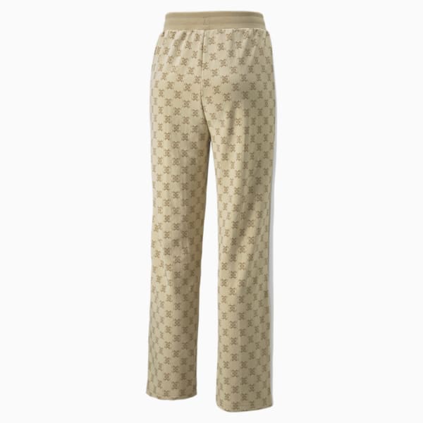 T7 Printed Women's Regular Fit Pants, Light Sand, extralarge-AUS