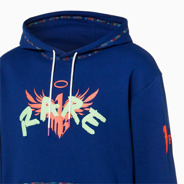 Sudadera con capucha de básquetbol RARE para hombre, Elektro Blue