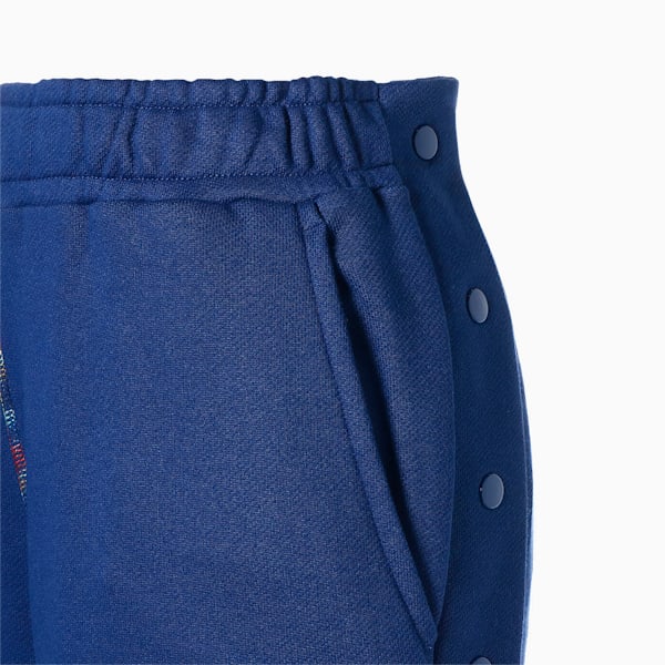 Pantalon de basketball RARE, homme, Bleu Elektro-vert gecko