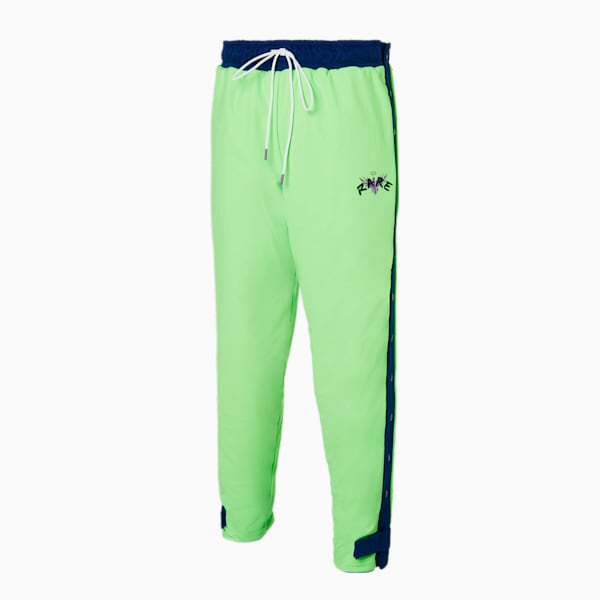 Pants de básquetbol RARE para hombre, Elektro Blue-Green Gecko, extralarge