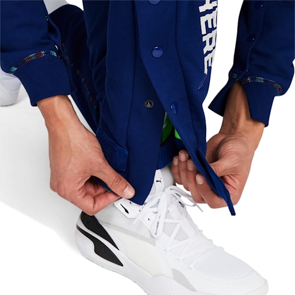 Pants de básquetbol RARE para hombre, Elektro Blue-Green Gecko, extralarge