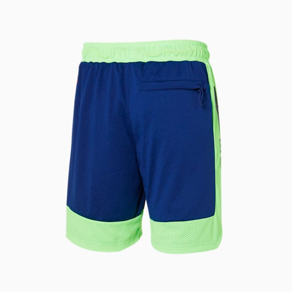 Shorts para básquetbol RARE para hombre, Elektro Blue-Green Gecko