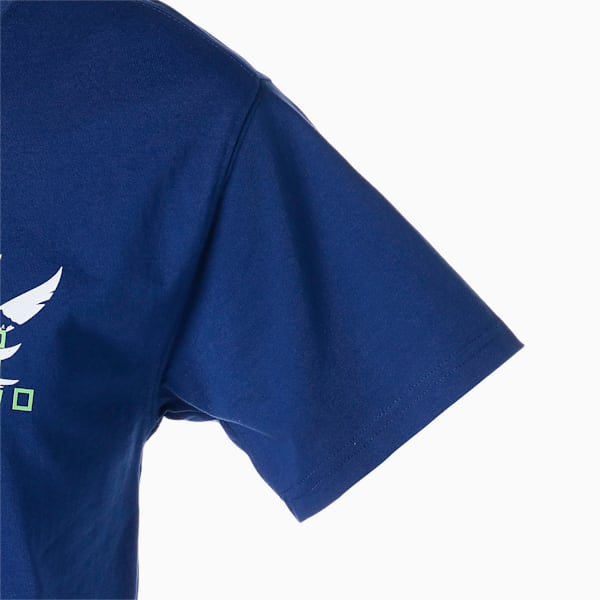 Camiseta estampada de básquetbol RARE para hombre, Elektro Blue