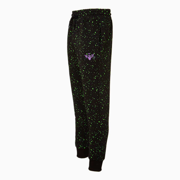 Not From Here Men's Basketball Pants, Cotton Black