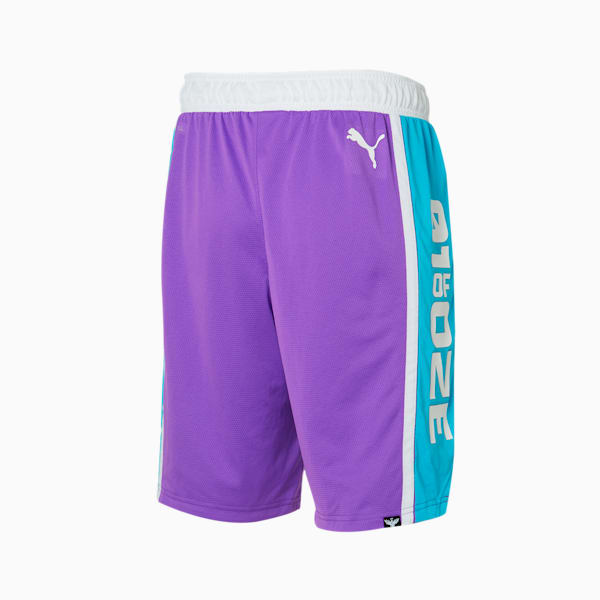 Shorts de básquetbol One of One Curl para hombre, Purple Glimmer, extralarge