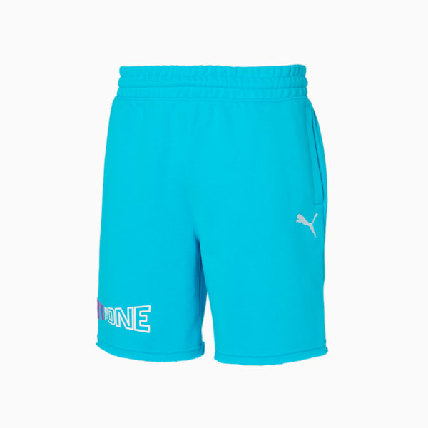 Shorts de básquetbol One of One Post Up para hombre, Blue Atoll, extralarge