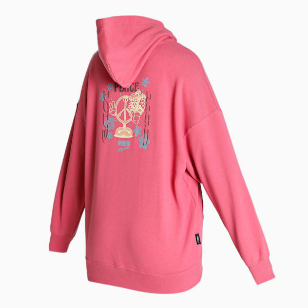 Downtown Oversized Women's Oversized Hoodie, Dusty Orchid, extralarge-IND