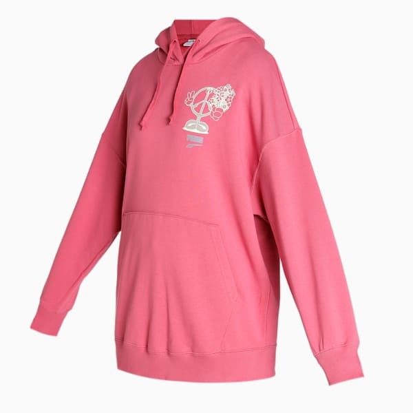 Downtown Oversized Women's Oversized Hoodie, Dusty Orchid, extralarge-IND