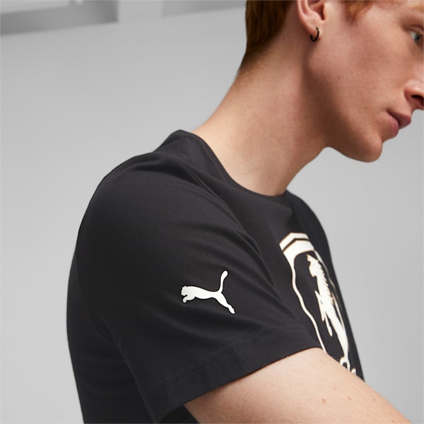 Puma Ferrari Shield Graphic T-Shirt in Black