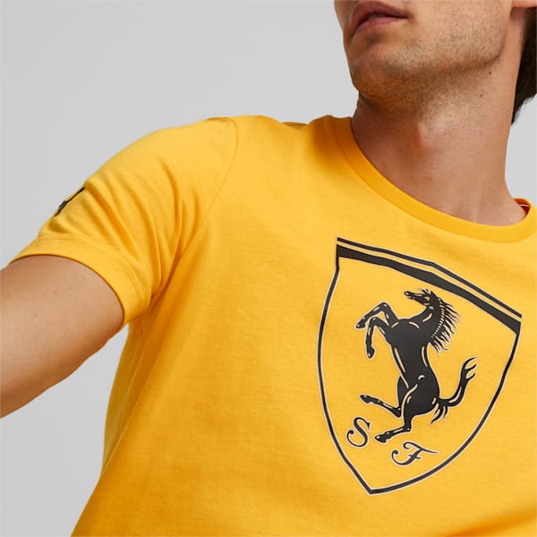 Ferrari Race Big Shield Men's T-Shirt, Sun Stream, extralarge-IND