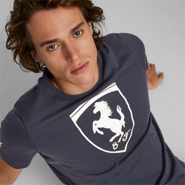 Ferrari Race Big Shield Men's T-Shirt, Parisian Night