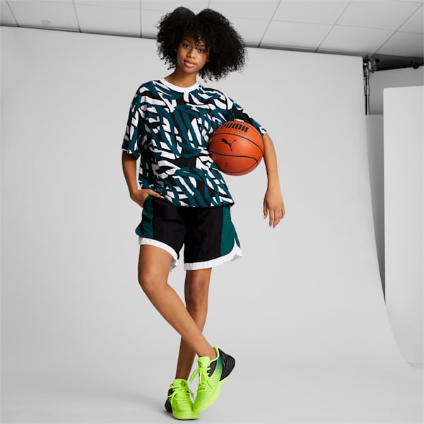 Stewie Women's Basketball Shorts, Varsity Green