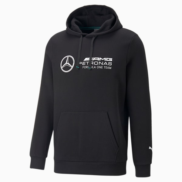 Mercedes-AMG Petronas Motorsport F1 Essentials Men's Fleece Hoodie, Puma Black