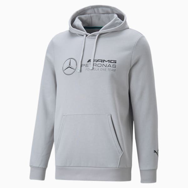 Mercedes-AMG Petronas Motorsport F1 Essentials Men's Fleece Hoodie, Mercedes Team Silver