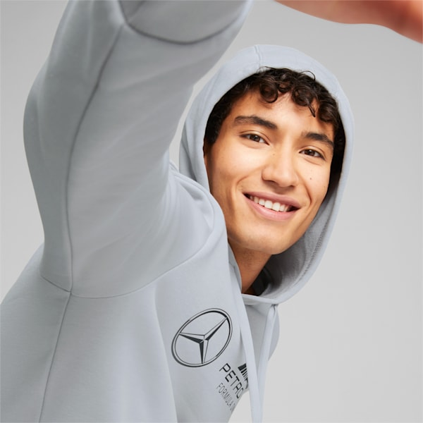 Mercedes-AMG Petronas Motorsport F1 Essentials Men's Fleece Hoodie, Mercedes Team Silver