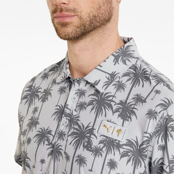 PUMA x Palm Tree Crew Palm Golf Polo Shirt Men, High Rise-QUIET SHADE