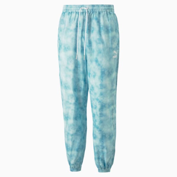 Summer Squeeze Men's Track Pants, Light Aqua-AOP, extralarge