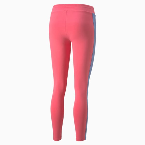 T7 Block Women's Leggings, Sunset Pink, extralarge-IND
