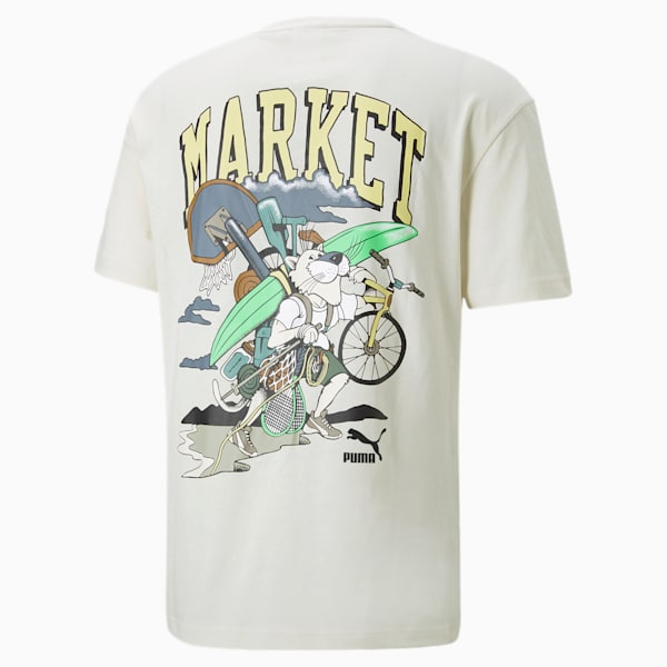 PUMA x MARKET Men's Graphic Tee, Pristine, extralarge