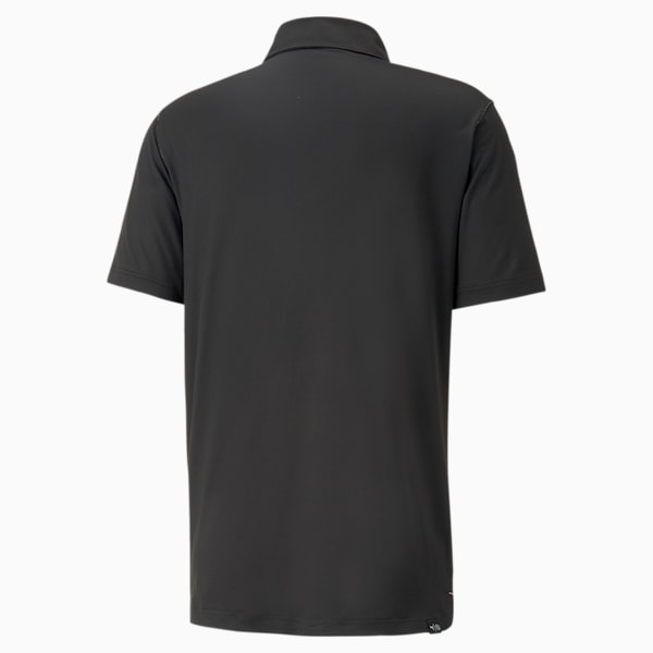 Cloudspun Colourblock Golf Polo Shirt Men, PUMA Black-Pink Mist