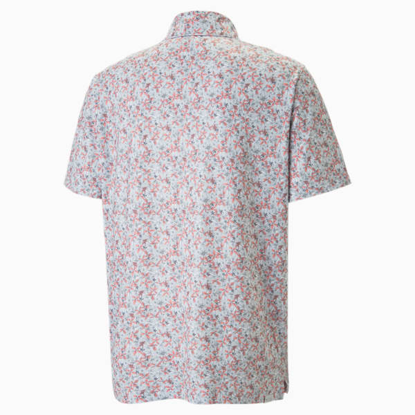 Mattr Florals Golf Polo Shirt Men, High Rise-Flamingo Pink, extralarge-GBR