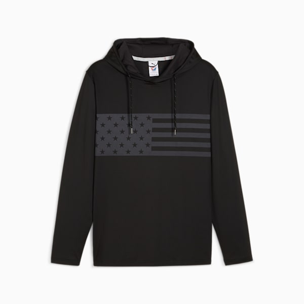 メンズ ゴルフ PUMA x VOLITION スター ストライプ フーディー, PUMA Black, extralarge-JPN
