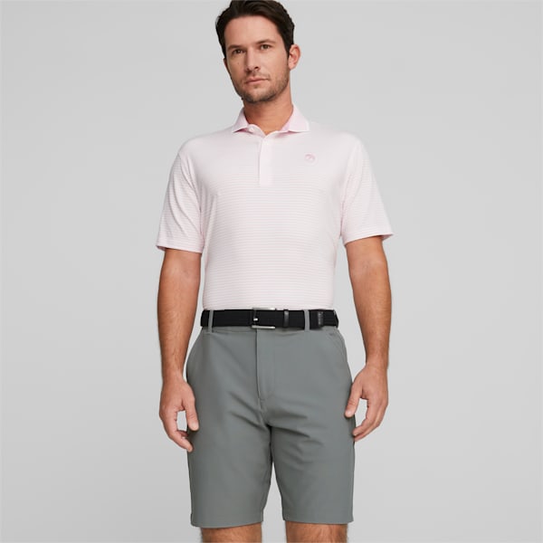 Arnold Palmer Mattr Traditions Golf Polo Shirt Men, Pale Pink-Bright White, extralarge-GBR